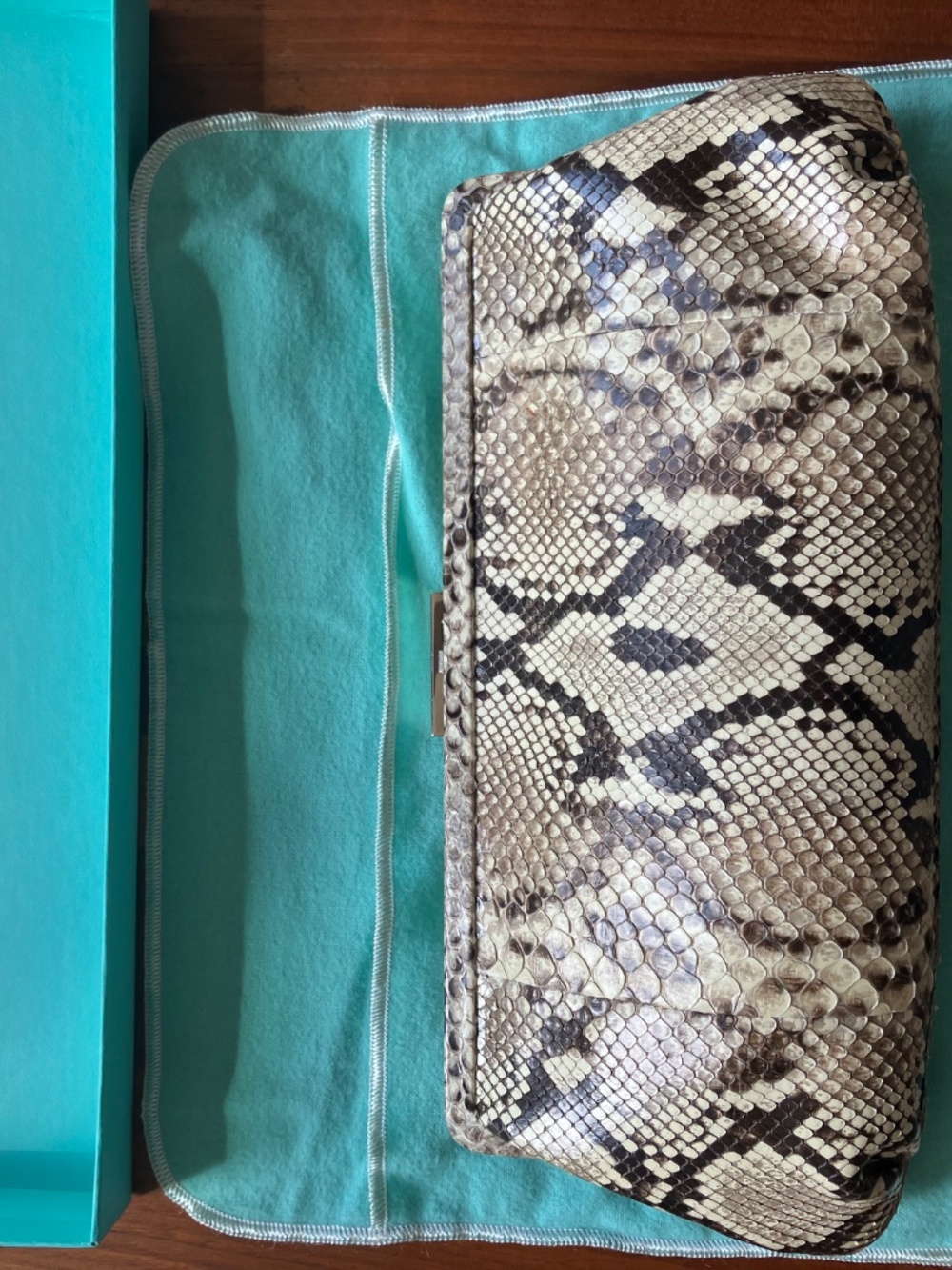 Tiffany & Co python clutch - Picture 7 of 11